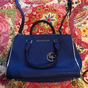 Michael Kors Jet set blue handbag